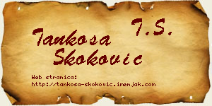 Tankosa Skoković vizit kartica